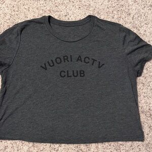 Vuori ACTV Club Charcoal Tee
